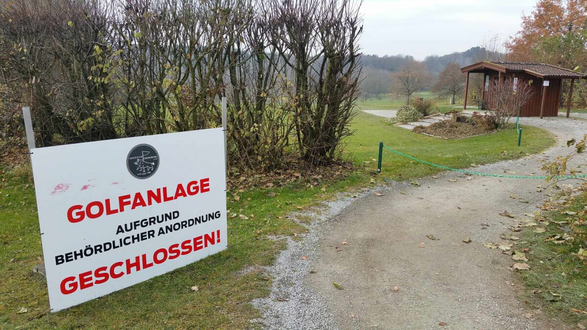 Golfanlage geschlossen